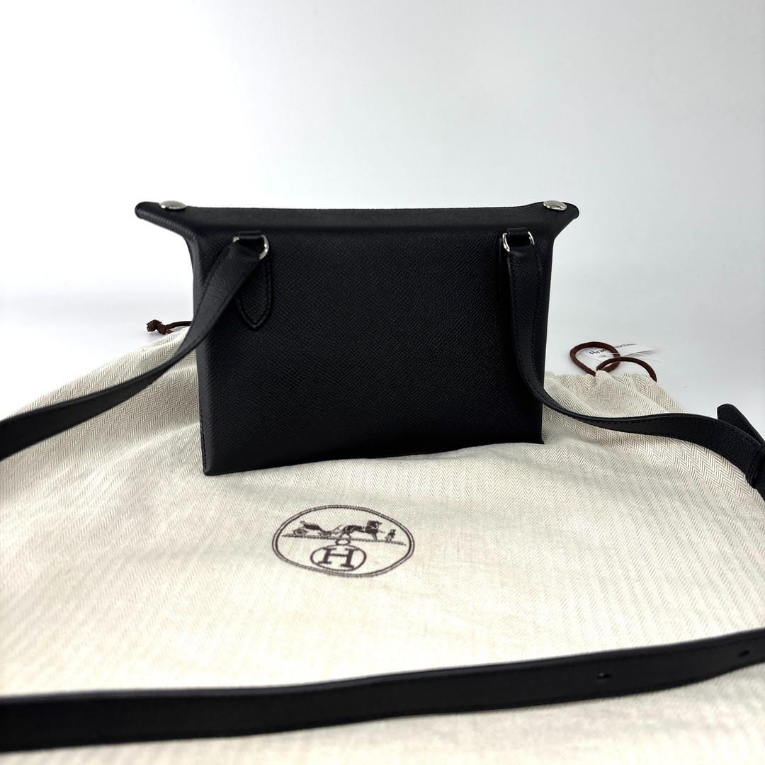 Hermes Vide Poche Togo Black Shoulder Bag — view 4