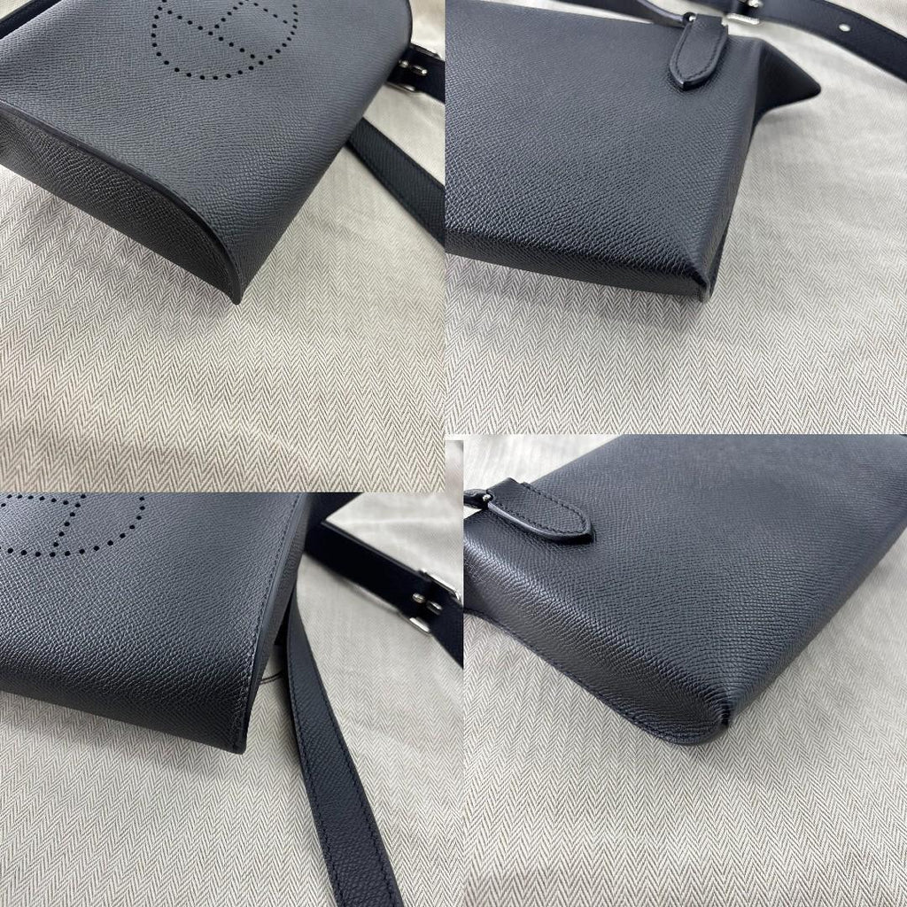 Hermes Vide Poche Togo Black Shoulder Bag — view 7