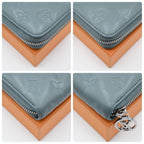 Louis Vuitton Monogram Cousin Zippy Wallet Blue