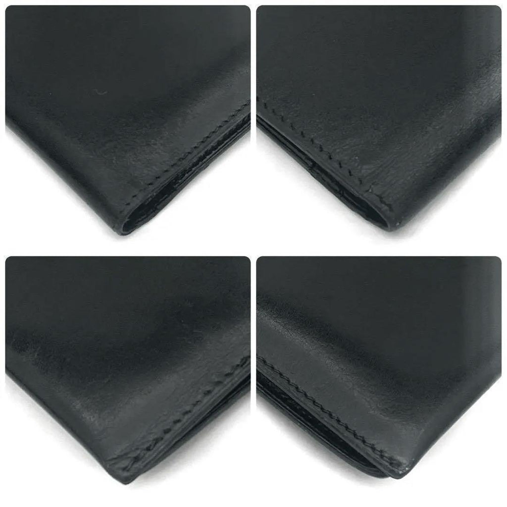 Hermes Bearn Classic Box Calf Black Wallet — view 5
