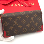 Louis Vuitton Monogram Portefeuille Sarah Retiro Red Brown Wallet — view 2