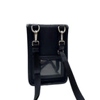 Prada Saffiano Triangle Plate Logo Phone Case — view 2