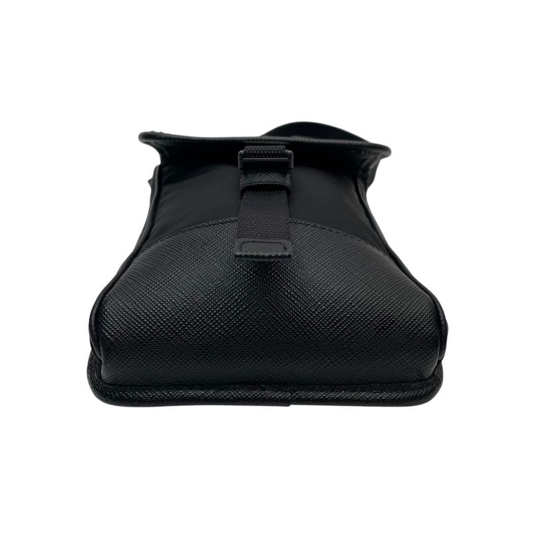 Prada Saffiano Triangle Plate Logo Phone Case — view 5