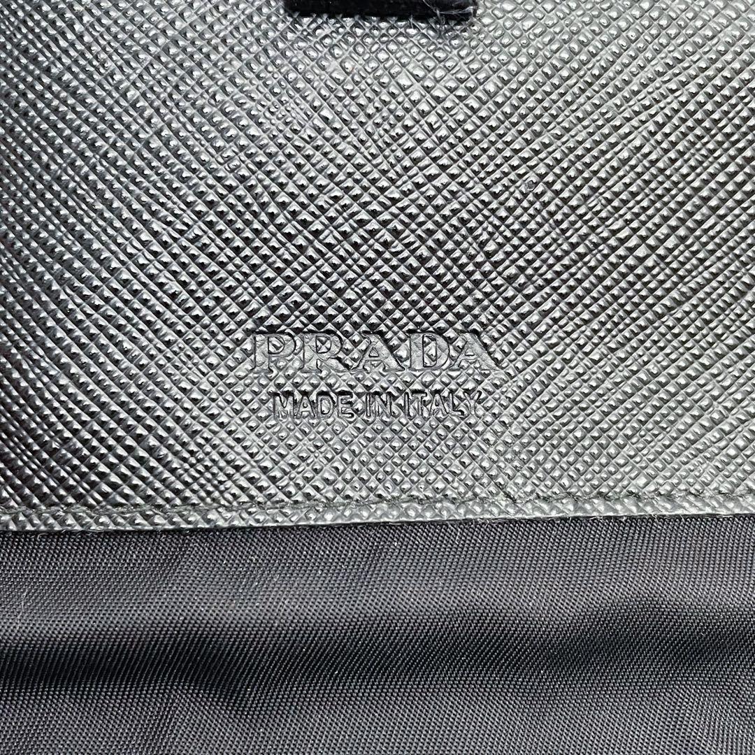 Prada Saffiano Triangle Plate Logo Phone Case — view 8