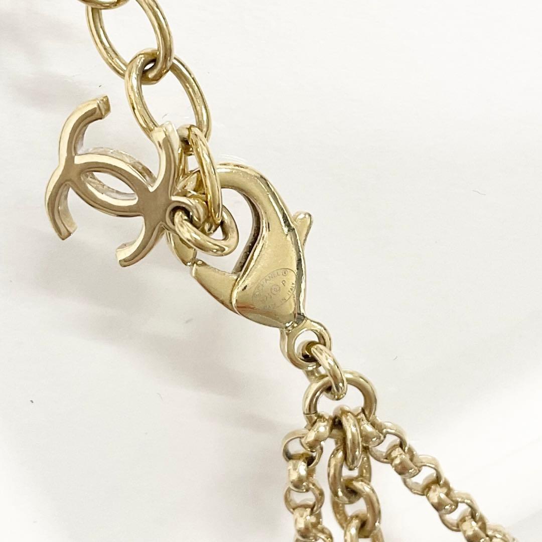 Chanel Necklace Choker Coco Mark Rhinestone Heart — view 6