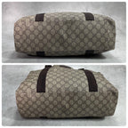 Gucci GG Tote Brown Beige Logo Leather — view 8