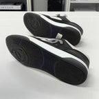 Chanel CC Logo Suede Sneakers Gray — view 7
