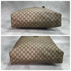 Gucci GG Tote Brown Logo Leather Beige — view 7