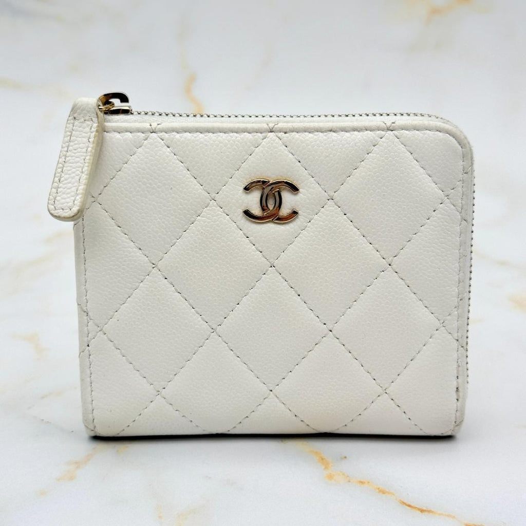 Chanel Caviar Leather Compact Wallet — view 2