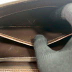 Gucci Shoulder Bag Brown Leather Logo Gold — view 6