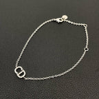 Dior Clair de Lune CD Logo Bracelet Silver — view 2