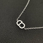 Dior Clair de Lune CD Logo Bracelet Silver — view 4