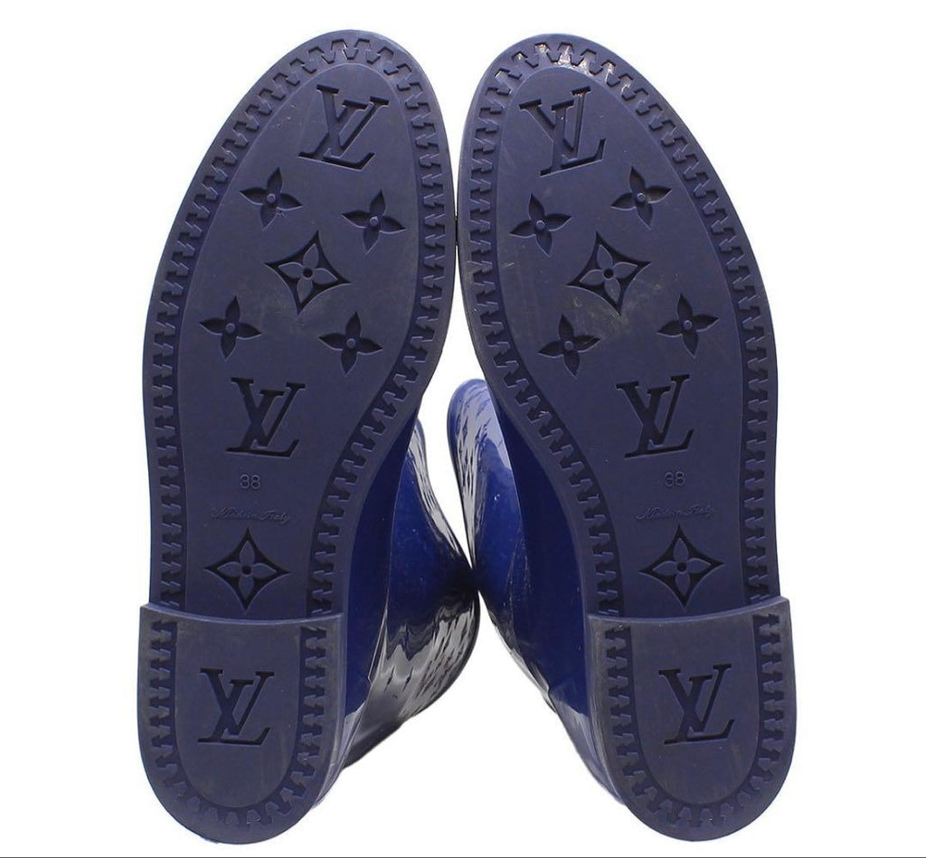 Louis Vuitton Drops Line Rubber Long Rain Boots — view 7