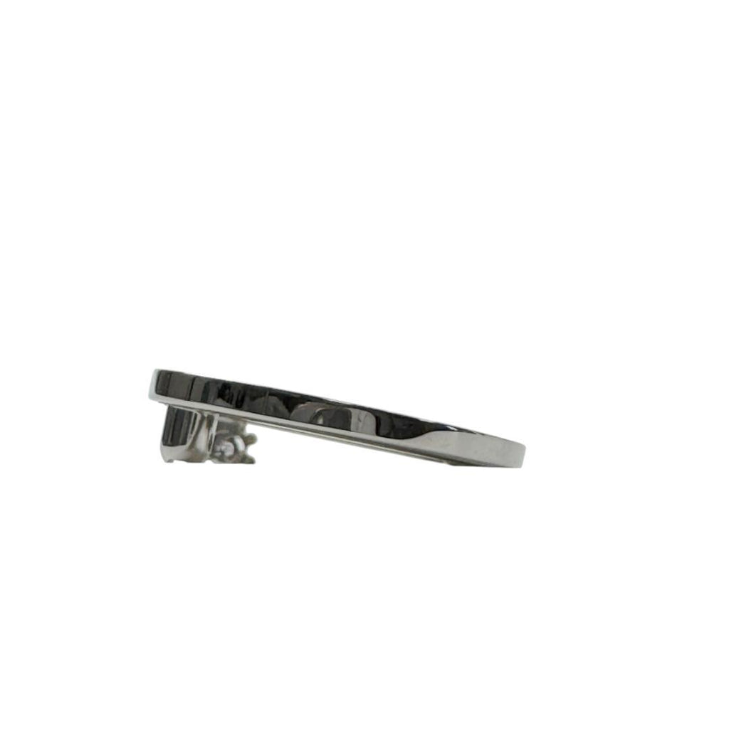 Hermes Chaine D'ancre Brooch Blue Leather Silver — view 4