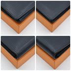 Louis Vuitton Epi Damier Portefeuille Brazza Wallet Navy — view 8