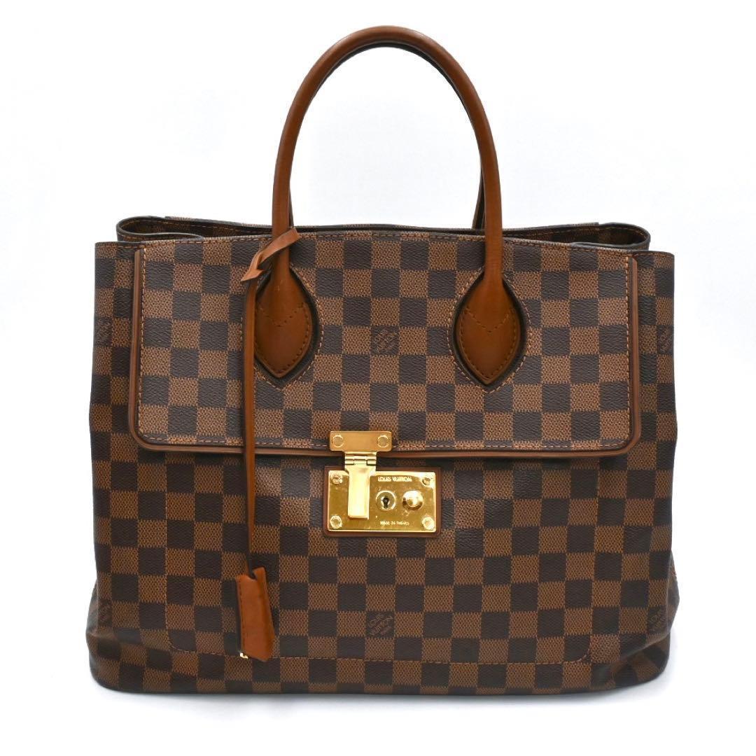 Louis Vuitton Damier Ascot Handbag Brown — view 2