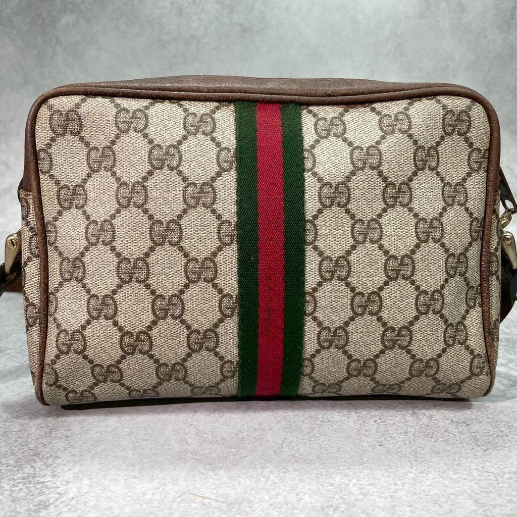 Gucci GG Sherry Line Shoulder Bag Brown Logo — view 3