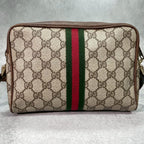 Gucci GG Sherry Line Shoulder Bag Brown Logo — view 3