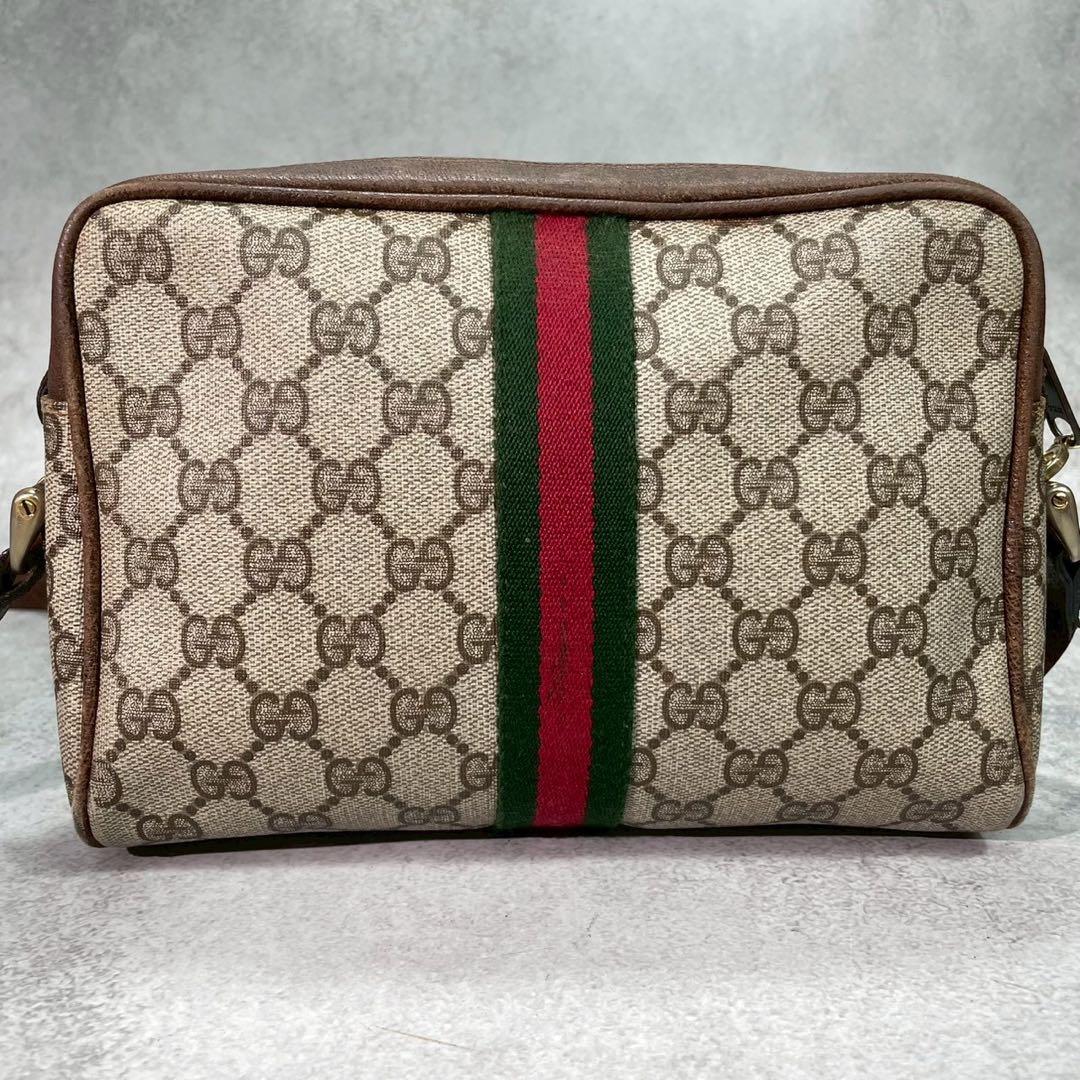 Gucci GG Sherry Line Shoulder Bag Brown Logo — view 3