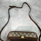 Gucci GG Sherry Line Shoulder Bag Brown Logo — view 4