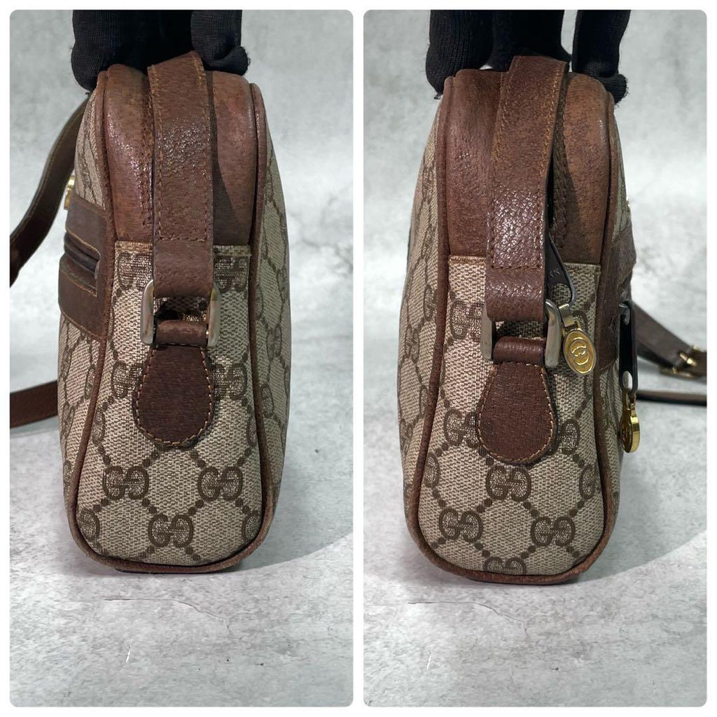 Gucci GG Sherry Line Shoulder Bag Brown Logo — view 7
