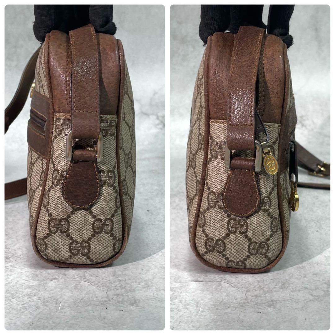 Gucci GG Sherry Line Shoulder Bag Brown Logo — view 7