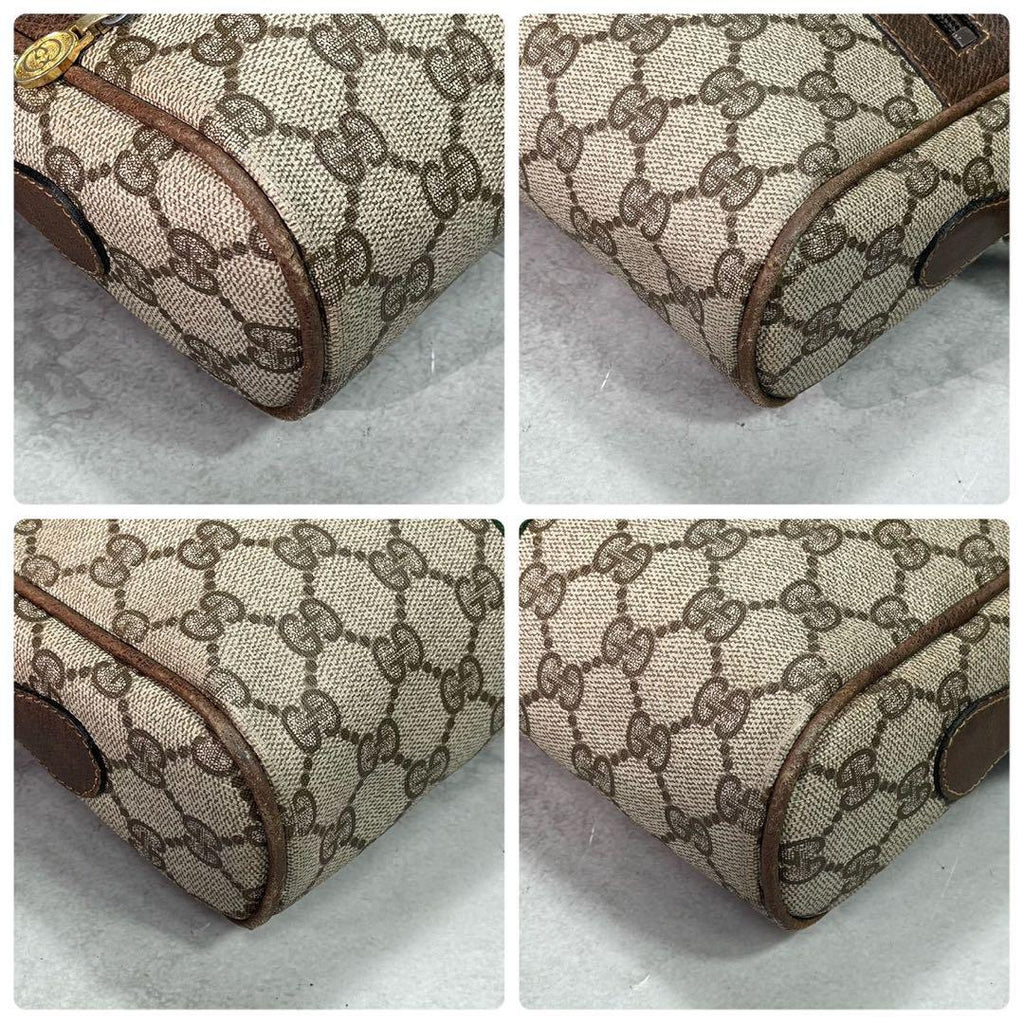 Gucci GG Sherry Line Shoulder Bag Brown Logo — view 9