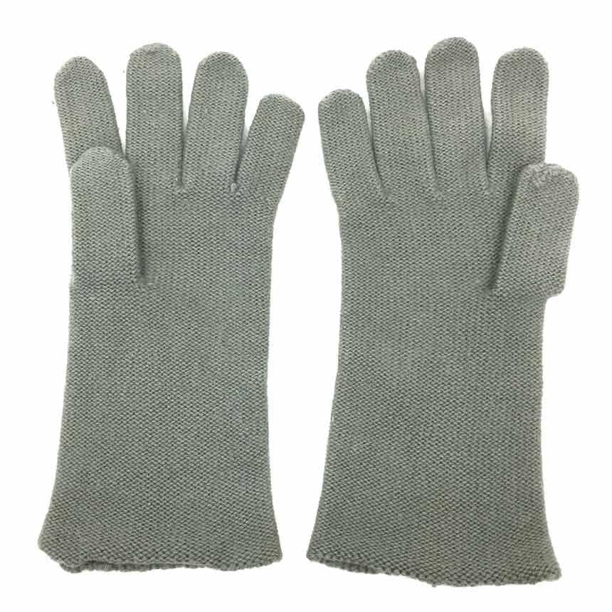 Hermes Cashmere Gloves Gray — view 2