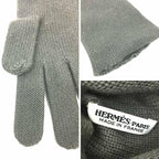 Hermes Cashmere Gloves Gray — view 3