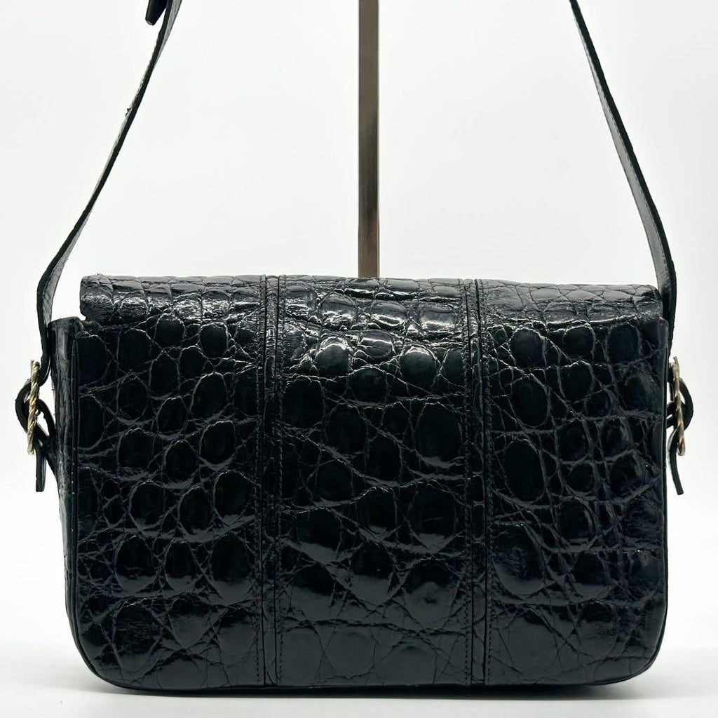 Celine Vintage Croc Shoulder Leather Rope — view 3