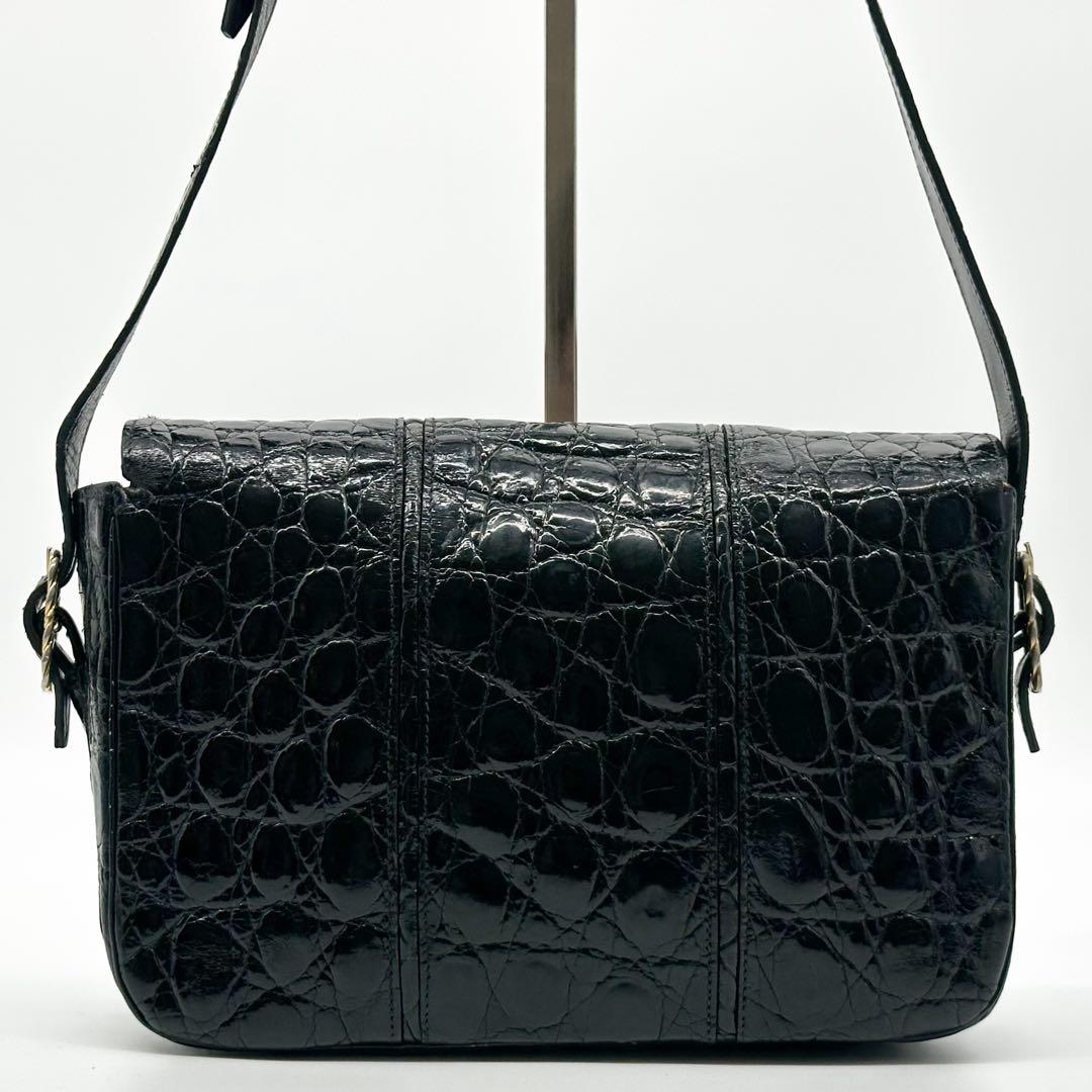Celine Vintage Croc Shoulder Leather Rope — view 3