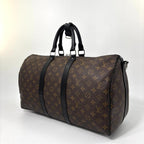 Louis Vuitton Monogram Macassar Keepall 45 Boston Bag — view 2