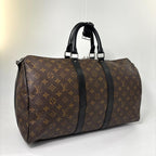 Louis Vuitton Monogram Macassar Keepall 45 Boston Bag — view 3