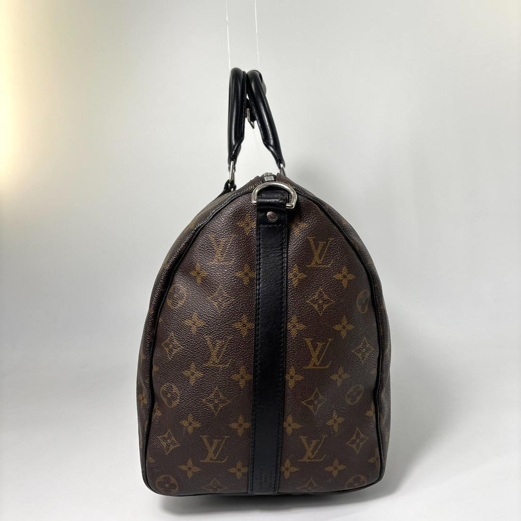 Louis Vuitton Monogram Macassar Keepall 45 Boston Bag — view 4