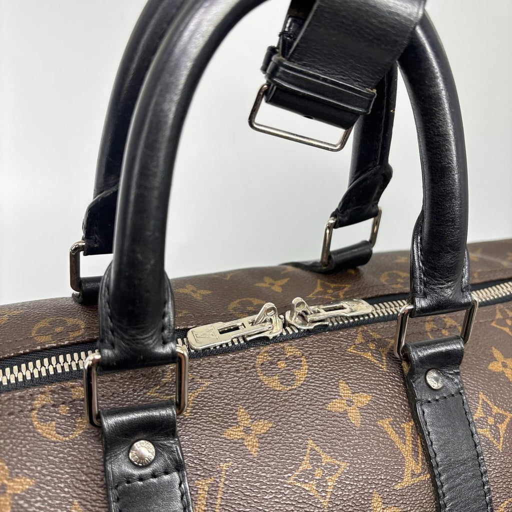 Louis Vuitton Monogram Macassar Keepall 45 Boston Bag — view 7