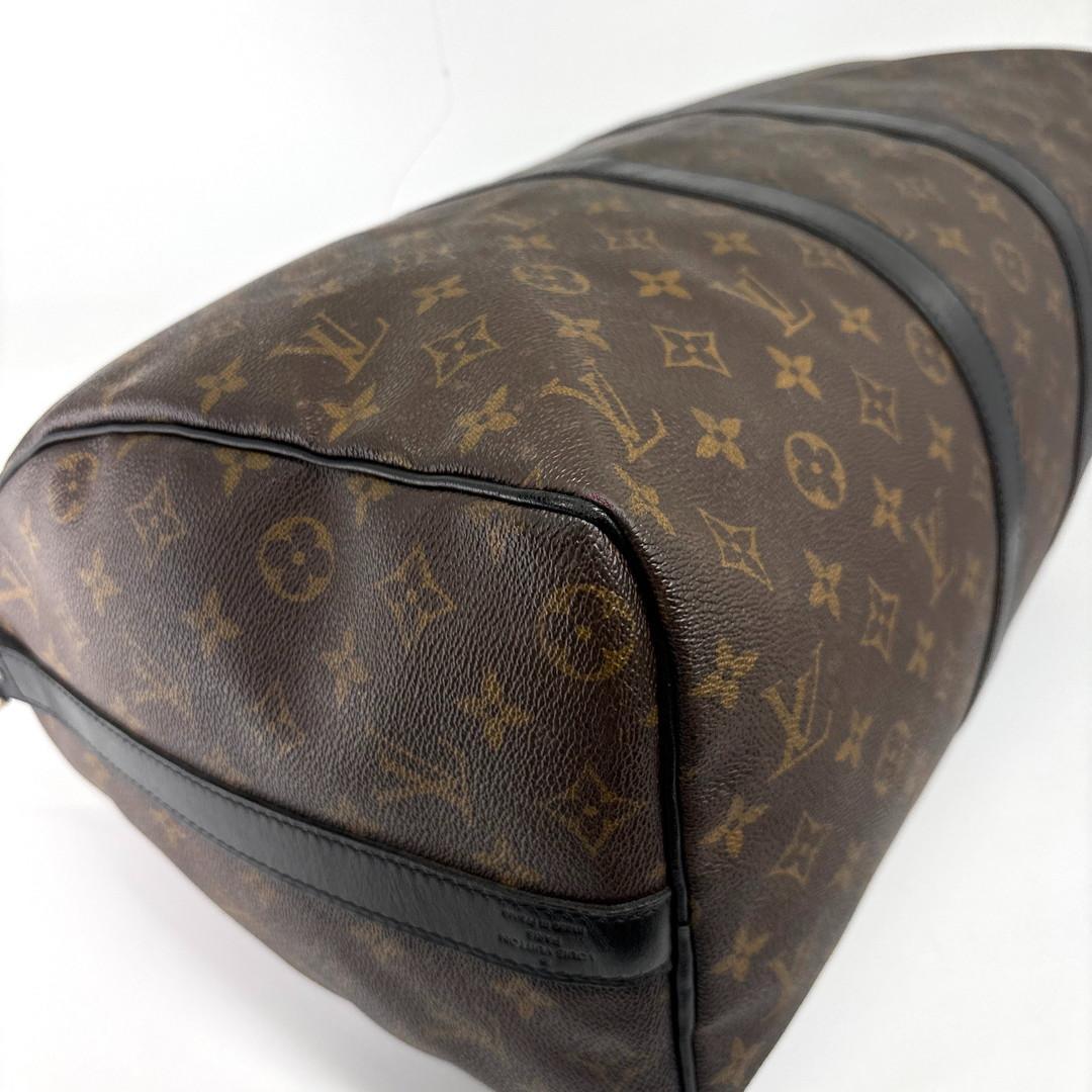 Louis Vuitton Monogram Macassar Keepall 45 Boston Bag — view 8