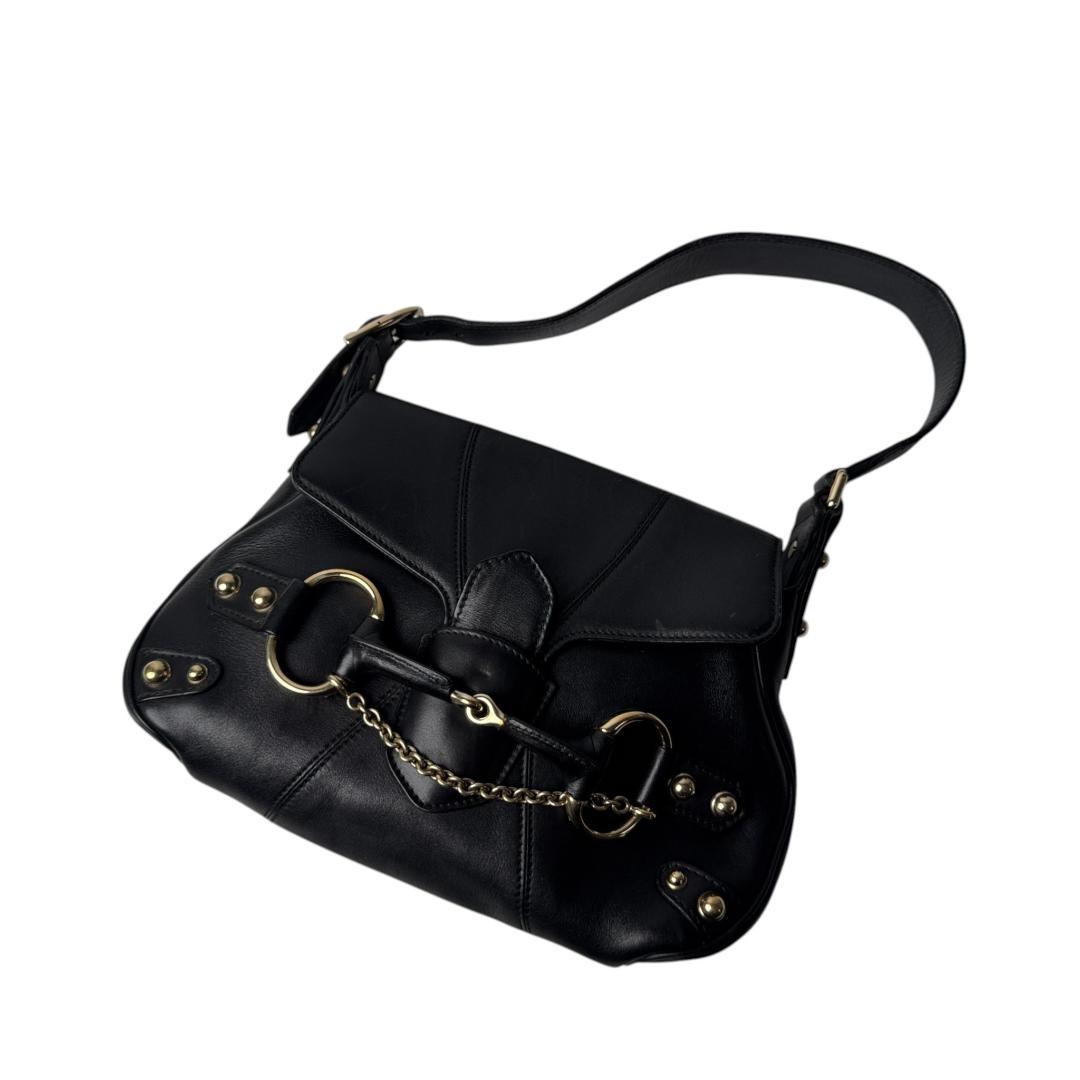 Gucci Horsebit Handbag Black