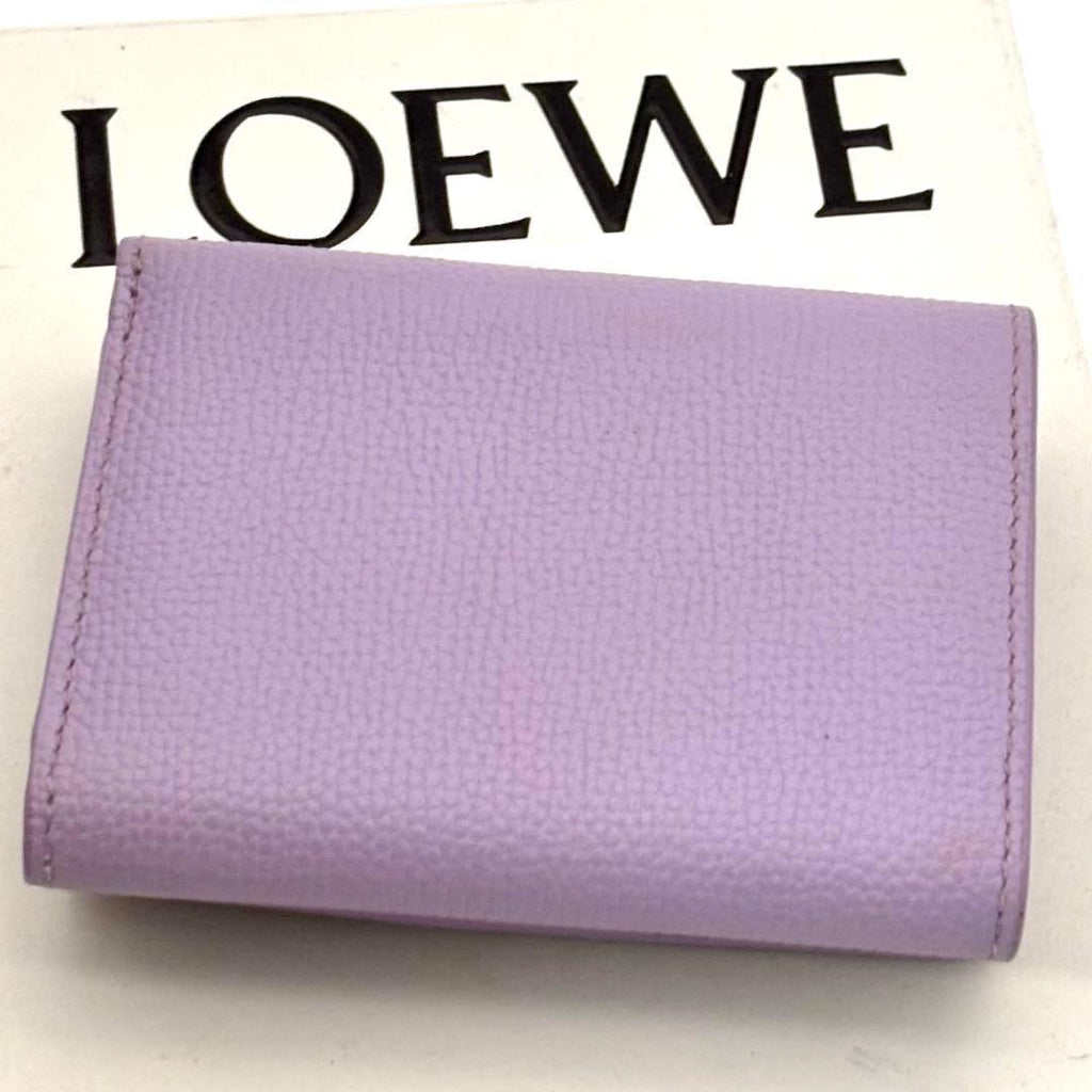 Loewe Wallet Anagram Trifold Purple — view 2