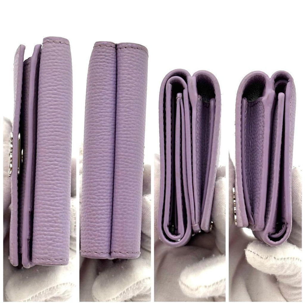 Loewe Wallet Anagram Trifold Purple — view 7
