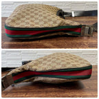 Gucci GG Canvas Leather Sherry Shoulder Bag Brown — view 3