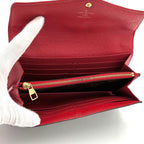 Louis Vuitton Wallet Monogram Portefeuille Sarah Retiro Red Brown — view 4