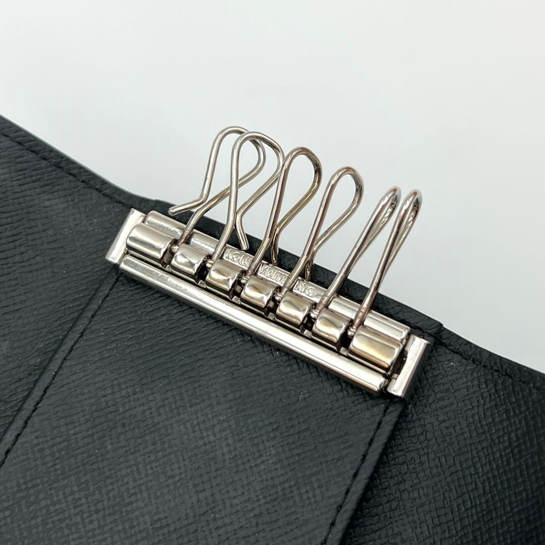 Louis Vuitton Monogram Eclipse Key Case Multicles 6 Black Key Holder — view 5