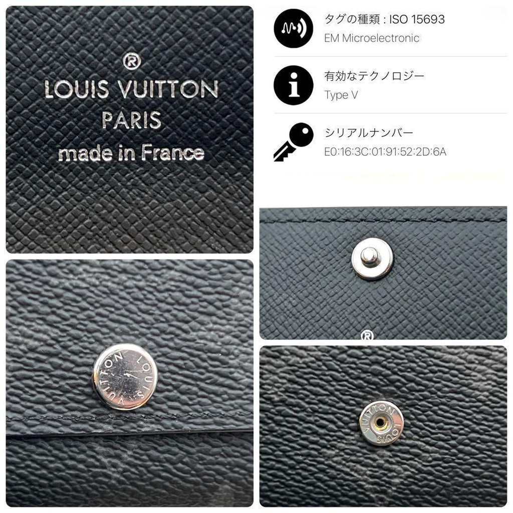 Louis Vuitton Monogram Eclipse Key Case Multicles 6 Black Key Holder — view 9