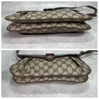 Gucci GG Sherry Line Shoulder Bag Brown Leather Logo — view 8
