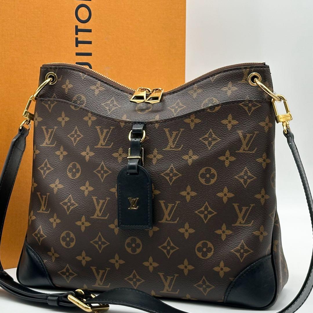 Louis Vuitton Rare New Odeon NM Monogram Macassar Shoulder