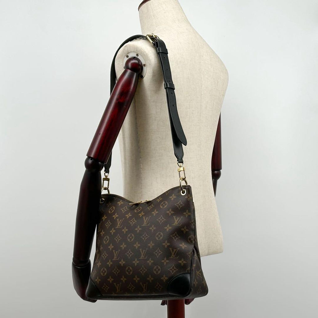 Louis Vuitton Rare New Odeon NM Monogram Macassar Shoulder — view 5