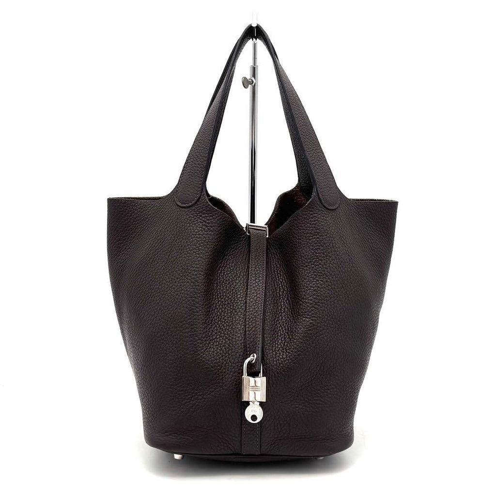 Hermes Picotin Lock MM Brown Tote Leather