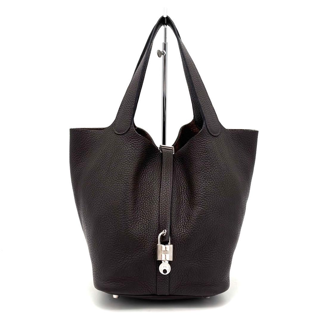 Hermes Picotin Lock MM Brown Tote Leather