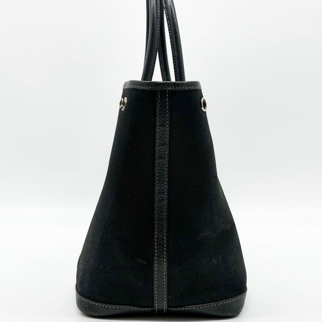 Hermes Garden Party PM Canvas Leather Officier Tote — view 5
