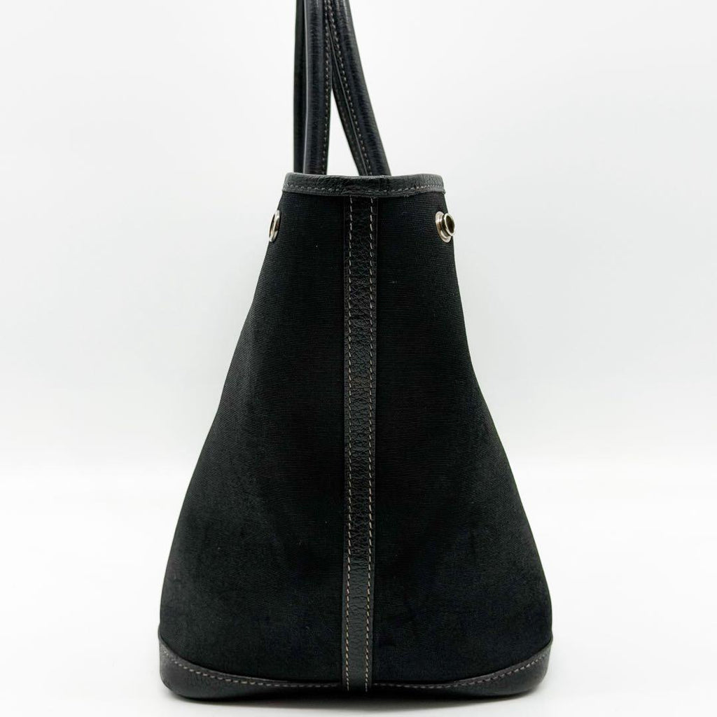 Hermes Garden Party PM Canvas Leather Officier Tote — view 6